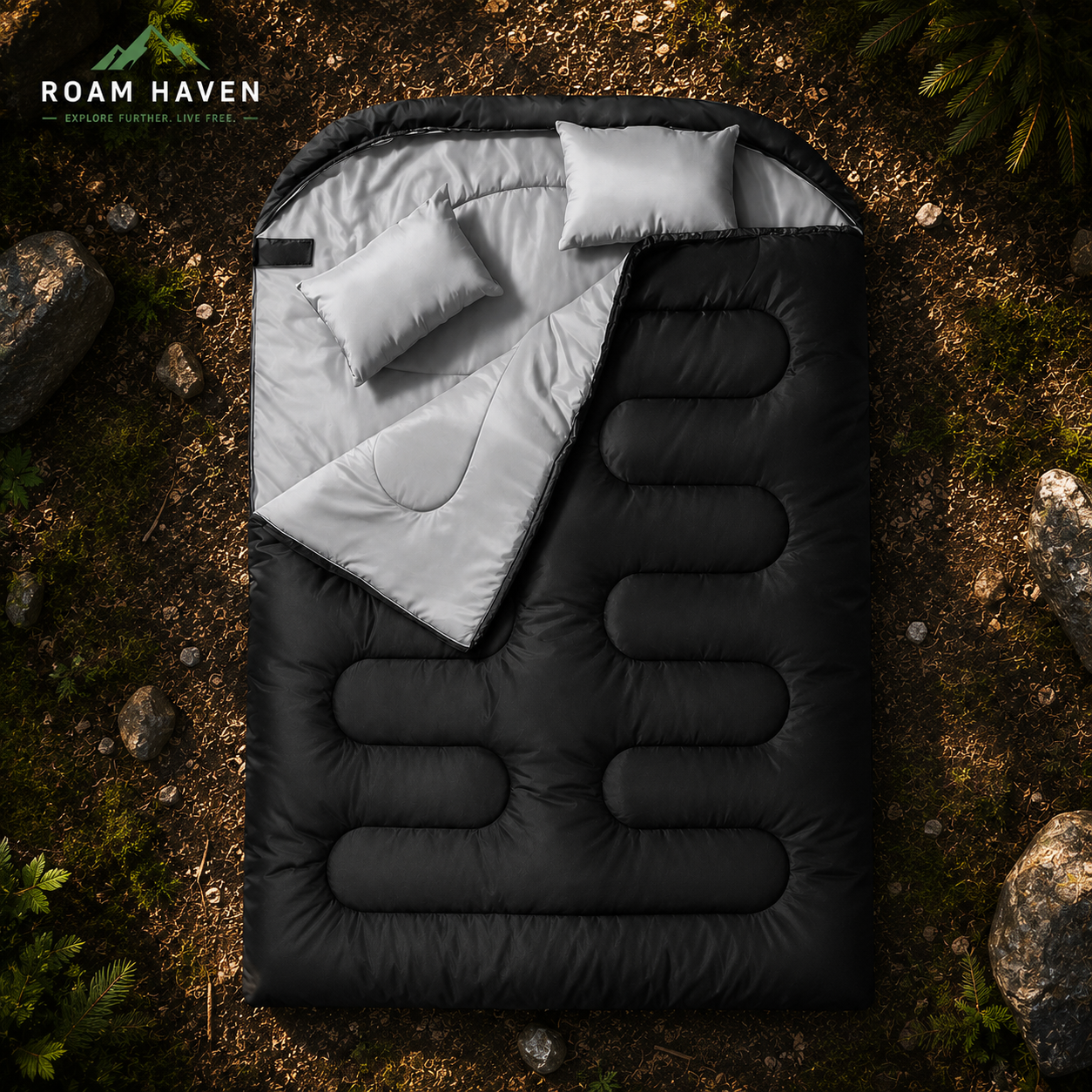 Outdoor Waterproof Winter Sleeping Bag - Thickened