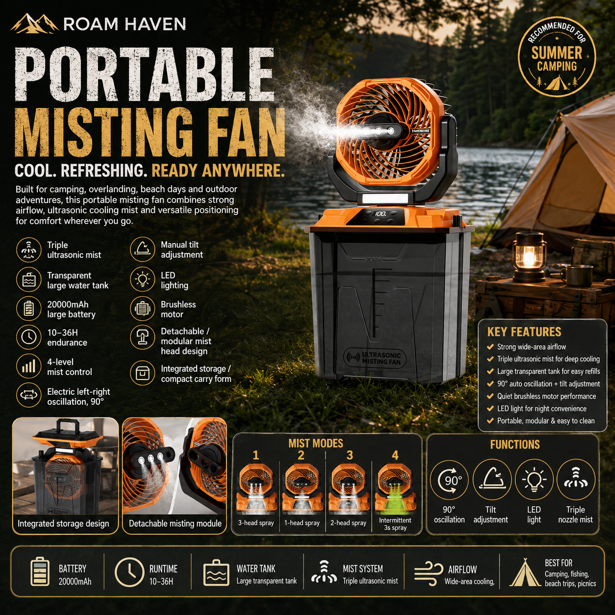 Portable Outdoor Cooling Fan
