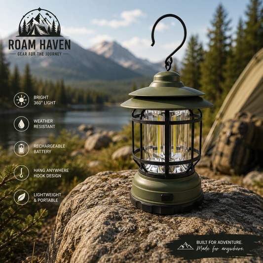 Outdoor Revolving Rechargeable Lantern