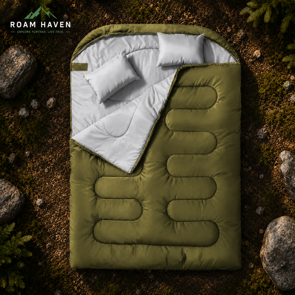 Outdoor Waterproof Winter Sleeping Bag - Thickened