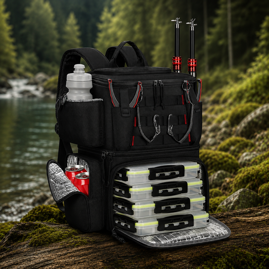 Rugged Waterproof Fishing Backpack