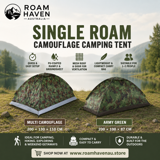 Single Roam Camouflage Camping Tent