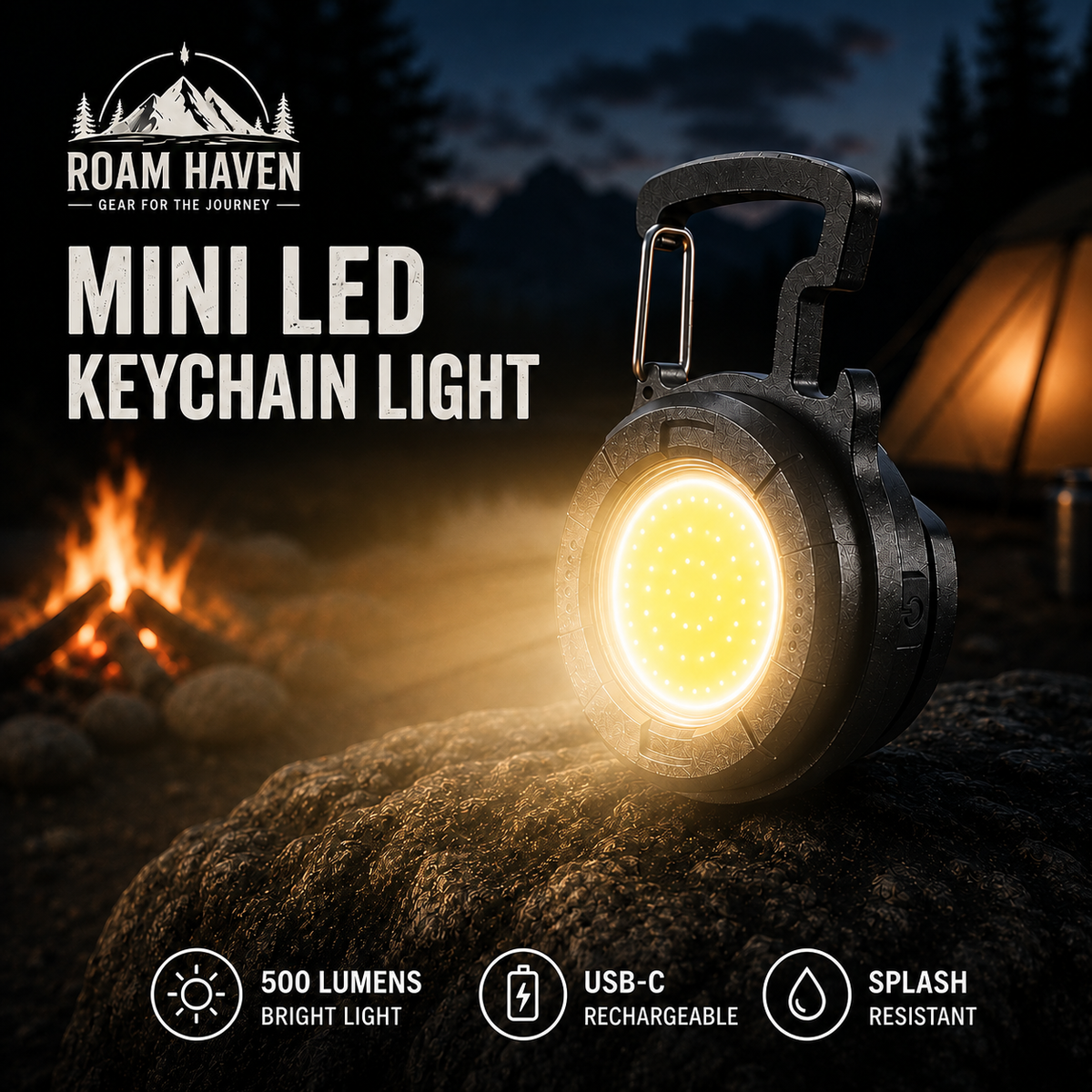 Mini LED Keychain Light
