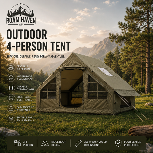 Outdoor 4-Person Camping Tent